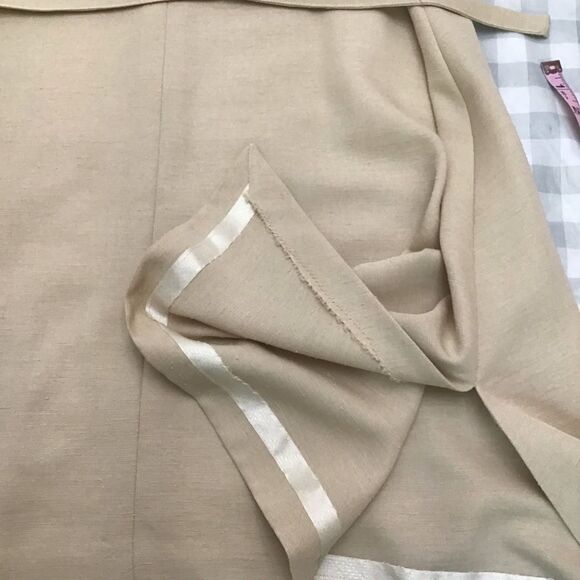 VINTAGE handcrafted Medieval inspiration linen blend tapestry dress size 4 - Picture 6 of 11